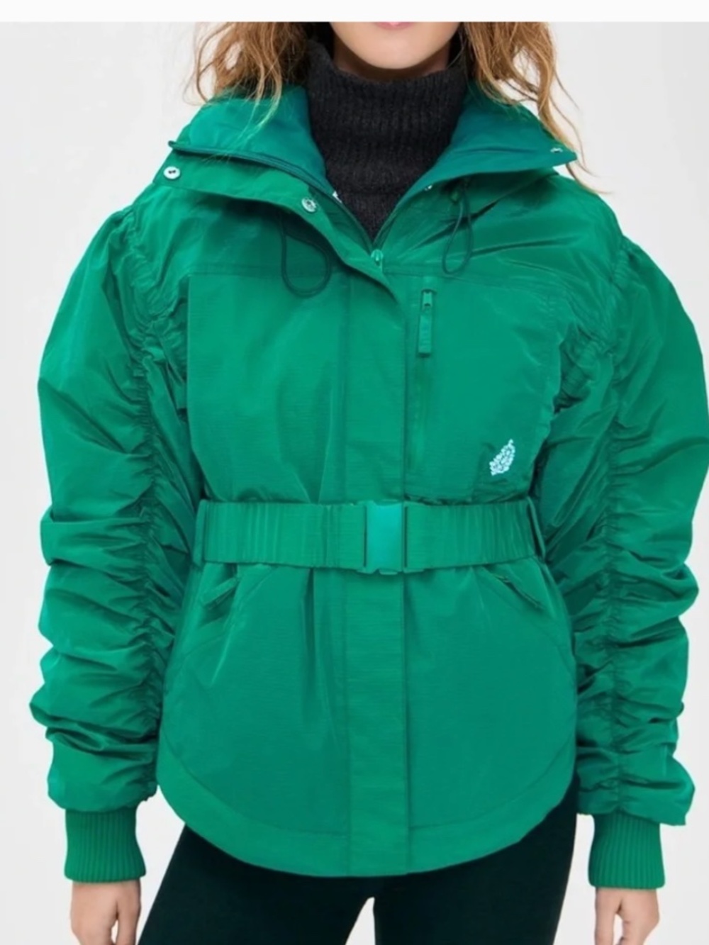 Free People FP Movement Mefium M Lift love ski jacket green
